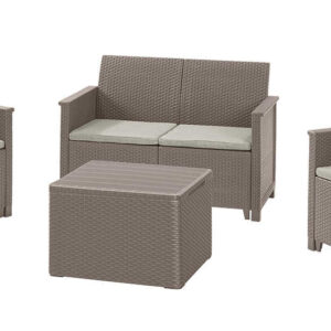 KETER Záhradný set ALODIA BOX 2 | cappuccino