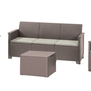 KETER Záhradný set ALODIA BOX 5 | cappuccino