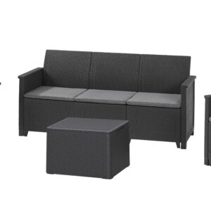 KETER Záhradný set ALODIA BOX 5 | grafit